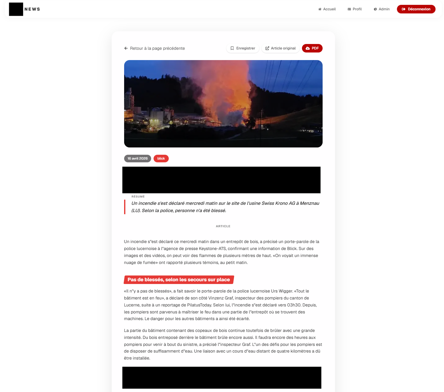 Aperçu d'un article extrait